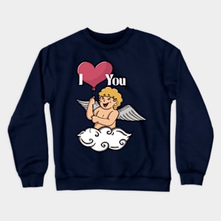 Cupid and Love Balloon Crewneck Sweatshirt